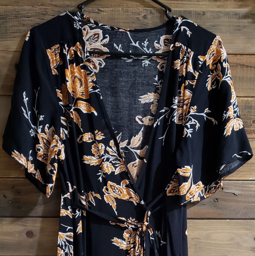 Vintage Style Wrap Dress